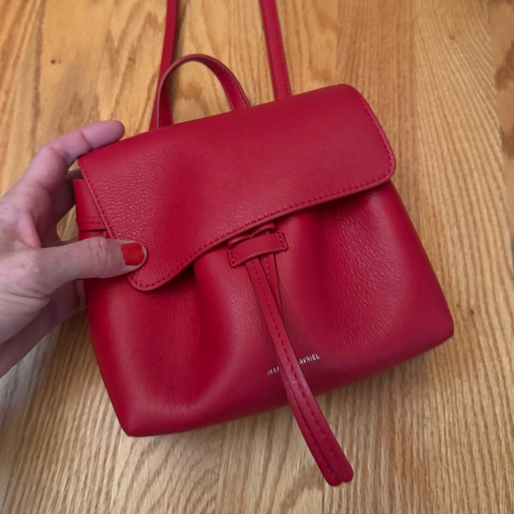 Mansur Gavriel MINI Lady bag in Flamma (Red)